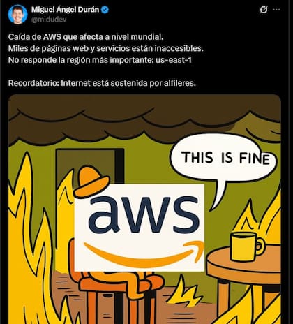 Los memes sobre la caída de Amazon