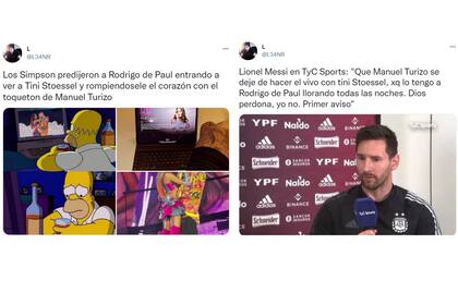 Los memes sobre la reacción de De Paul al show de Tini