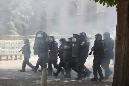 Hubo incidentes tras la marcha en Mendoza contra la ley minera