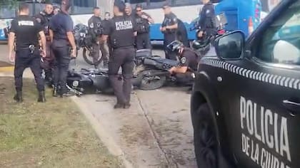 Los menores robaron la moto en Belgrano