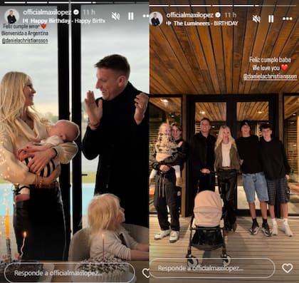 Los mensajes de Maxi López a Daniela Christiansson en el día de su cumpleaños (Foto: Instagram @officialmaxilopez)