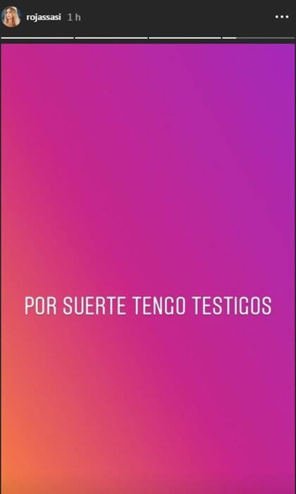Los mensajes enigmáticos que se vieron en las cuentas de Rojas y Castro antes de que Sabrina informara que ella y su marido habían sido hackeados
