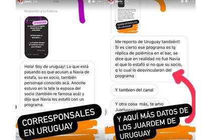 Los mensajes que recibió la periodista Vicky Braier en su cuenta de Instagram