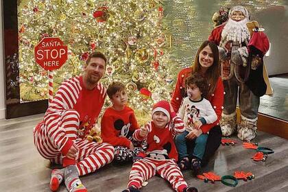 Los Messi en su postal navideña de 2019