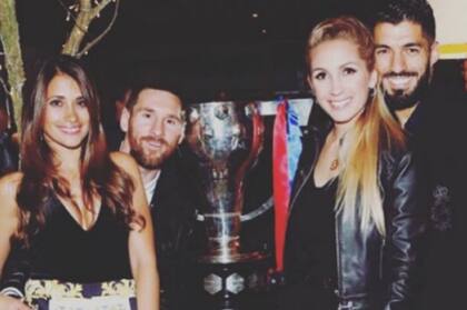 Los Messi y los Suárez, con el título de la Liga de España