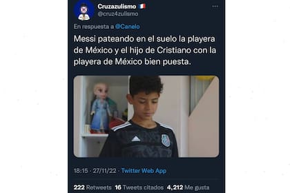 Los mexicanos aprovecharon para las típicas comparaciones entre Messi y Cristiano