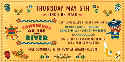Los mexicanos en Miami celebrarán el 5 de mayo en The Wharf Fort Lauderdale en Florida.