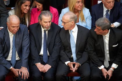 Los miembros de la Corte Suprema de Justicia, Ricardo Lorenzetti, Juan Carlos Maqueda, Carlos Rosenkrantz y Horacio Rosatti