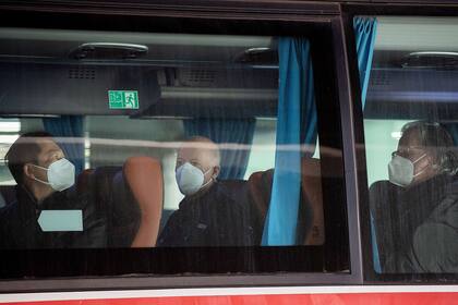 Los miembros del equipo de la Organización Mundial de la Salud