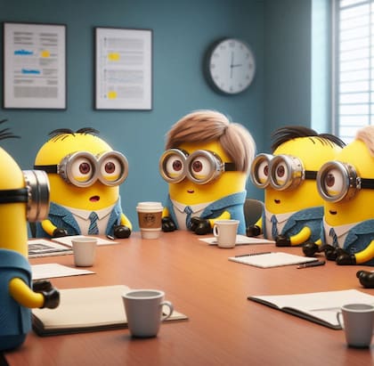 Los Minions de Mi villano favorito según la IA de Copilot