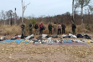 Los mochileros llevaban 195 kilos de cocaína en sus mochilas