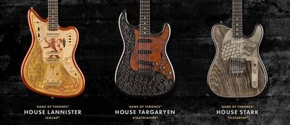 Los modelos de Fender inspirados en las casas Lannister, Targaryen y Stark