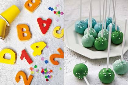 Los moldes, los palitos y los colorantes se consiguen en cotillones, bazares o casas de repostería