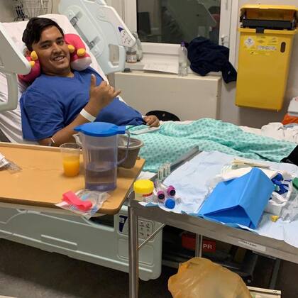 Los momentos de convalescencia de Carlos Luna