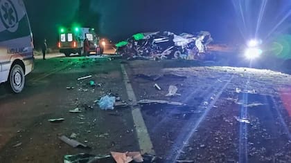 Los momentos posteriores al accidente, que ocurrió a las 5 de la mañana