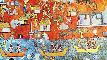 Los murales de 1.600 años de antigüedad del templo maya de Chichén Itzá aún conservan colores vibrantes, incluido el azul, que normalmente se desvanece.