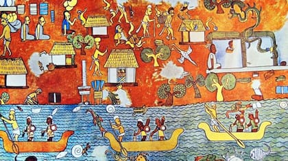 Los murales de 1600 años de antigüedad del templo maya de Chichén Itzá aún conservan colores vibrantes, incluido el azul, que normalmente se desvanece.