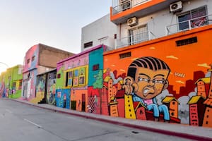 Los murales le dan color a la zona del río Suquía, que hasta hace unos meses eran un basural