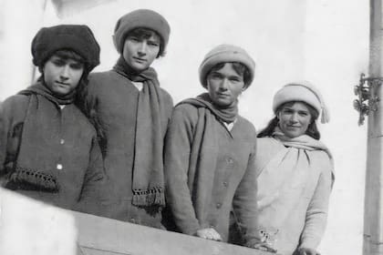Los niños Romanov en 1914
