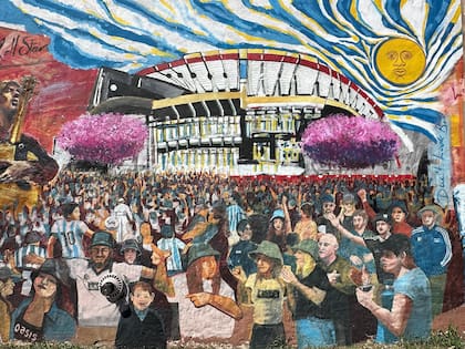 Los nombres reales de los fans podrán verse plasmados en las remeras pintadas en el mural