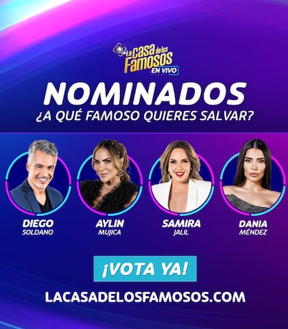 Los nominados de la semana siete de La Casa de los Famosos