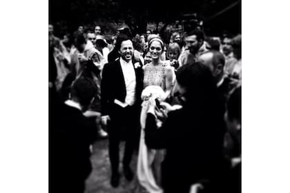 Los novios, radiantes