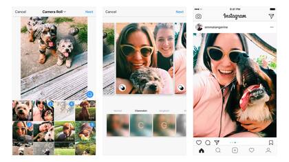 Los nuevos álbums de fotos con Instagram admiten nuevas orientaciones en las imágenes