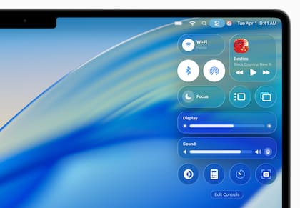 Los nuevos controles traslúcidos de macOS 26 con Liquid Glass