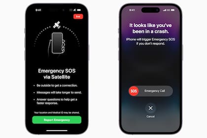 Los nuevos iPhone 14 tienen conexión satelital de emergencia, y detección de accidentes de auto
