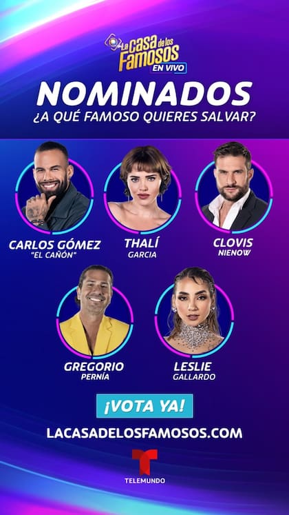 Los nuevos nominados de La casa de los famosos