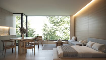 Los nuevos proyectos proponen monoambientes amplios para sectorizar los espacios