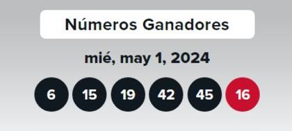 Los números ganadores de Double Play del miércoles 1° de mayo de 2024