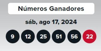 Los números ganadores de Double Play del sábado 17 de agosto