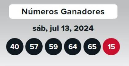 Los números ganadores de Double Play del sábado 13 de julio