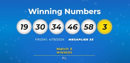 Los números ganadores de Mega Millions del viernes 19 de abril