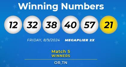 Los números ganadores de Mega Millions del viernes 9 de agosto