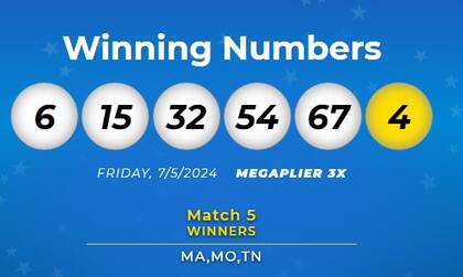 Los números ganadores de Mega Millions del viernes 5 de julio