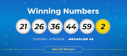 Los números ganadores de Mega Millions del martes 16 de abril de 2024