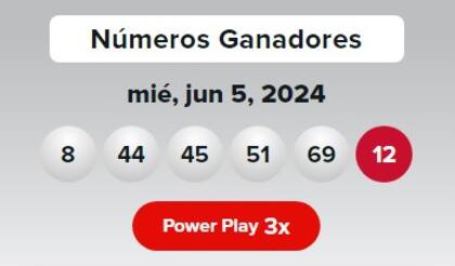 Los números ganadores de Powerball del miércoles 5 de junio de 2024