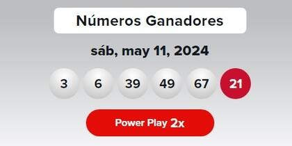 Los números ganadores de Powerball del sábado 11 de mayo