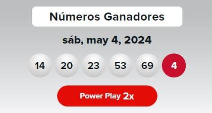 Los números ganadores de Powerball del sábado 4 de mayo