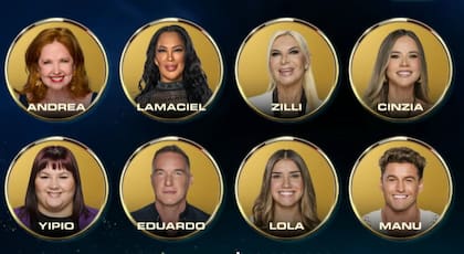 Los ocho nominados en la nueva placa negativa de Gran Hermano 2026