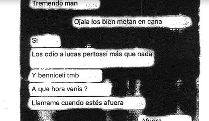 "Los odio, a Lucas Pertossi más que nada"