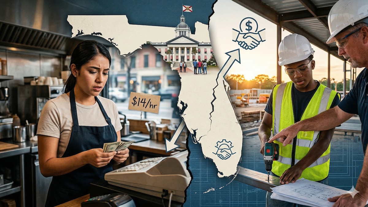 Salário mínimo na Flórida: um projeto de lei que permitiria que alguns trabalhadores recebessem menos de US$ 14 por hora
