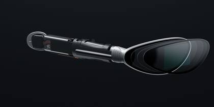 Los Oppo Air Glass son anteojos de realidad asistida: una lente muestra información provista por un diminuto proyector; la lente se engancha a un par de anteojos convencionales