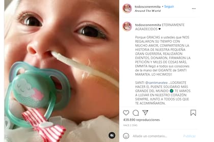 Los padres de la beba que conmovió al mundo le dedicaron un sentido agradecimiento al influencer Santi Maratea