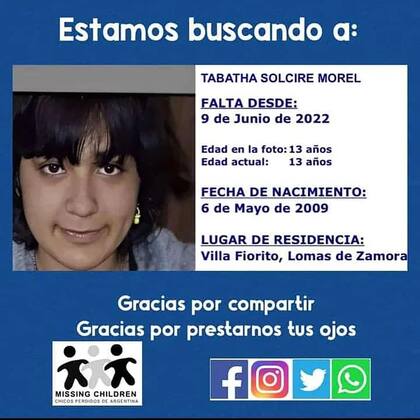 Los padres pidieron que se active el sistema Alerta Sofia, que difunde la imagen y la información de un menor.