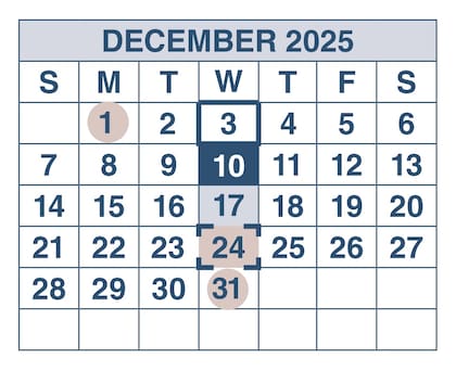Los pagos del Seguro Social se entregarán en diciembre de 2025 de acuerdo con la fecha de nacimiento de cada beneficiario (Social Security Administration)