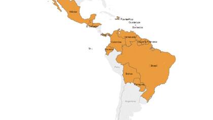 Los países afectados por el virus