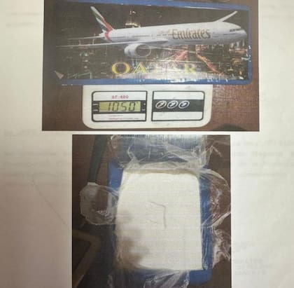 Los panes de la cocaína secuestrada a un puestero de Airaldi tenían la foto de un Boeing 737.